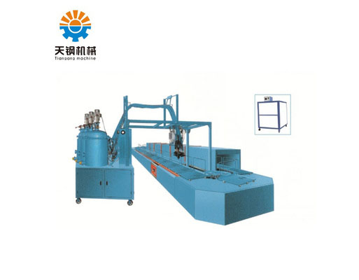 天鋼機(jī)械 TG-PU30D-2A聚氨酯鞋底成型生產(chǎn)流水線(xiàn) 壓合成型